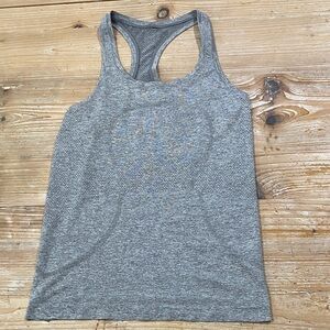 Lululemon Athletica Gray Racerback Tank Top